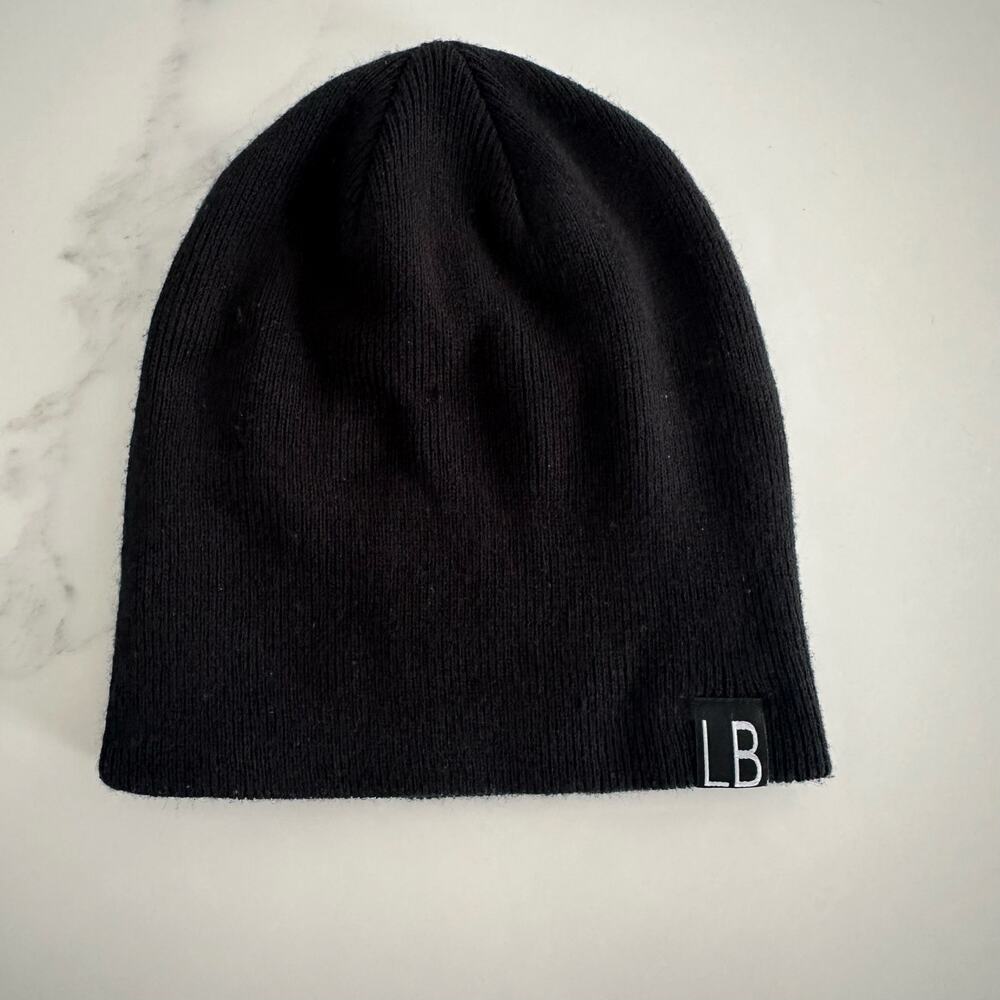 Little Bipsy Black Knit Winter Hat Size Large